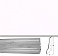 Плинтус шпонированный Tecnorivest Белый гладкий 60х22, 1 м.п.